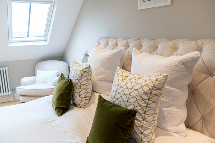 A comfy bed is crucial to make happy guests