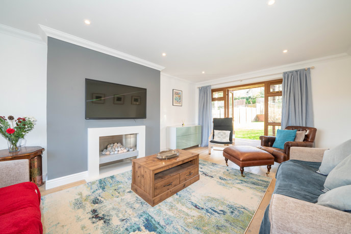 Saye House living room, Isle of Wight