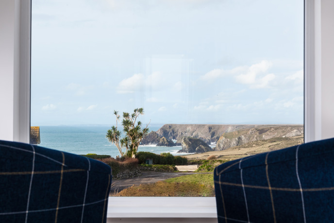 The Lookout House with coastal views