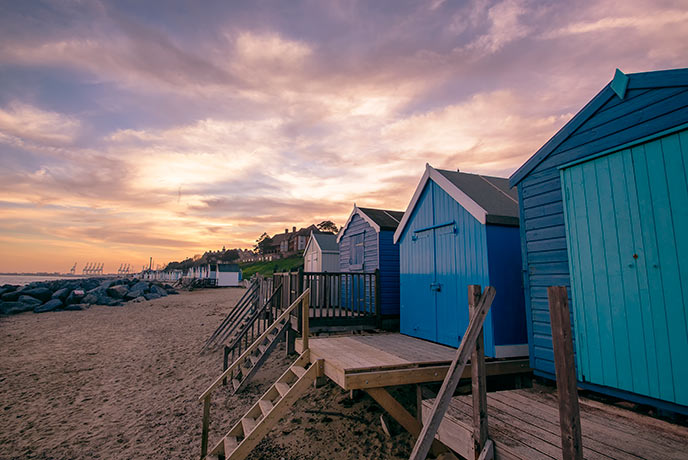 Felixstowe beach