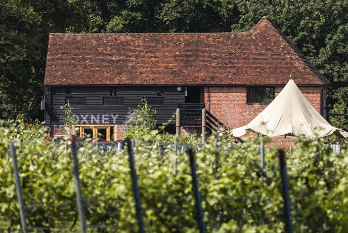 The pretty, red-brick building at Oxney Organic Estate