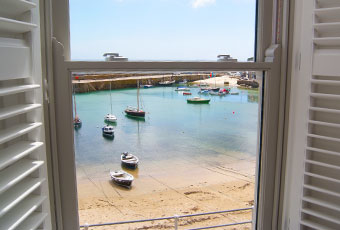 Harbour view from a Mousehole holiday cottage Harbour view from a Mousehole holiday cottage