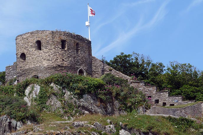 The ancient St Catherine's Castle in Fowey, Cornwall