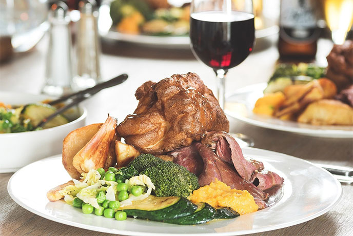 A Sunday roast at The Cornish Arms