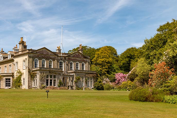 The historic house and gardens at Trengwainton in Cornwall