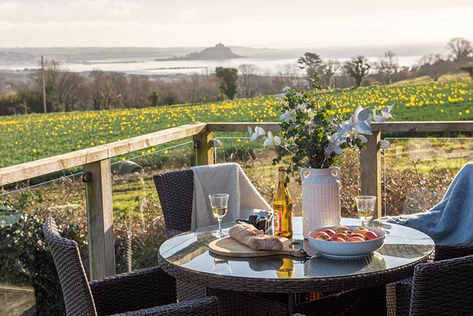 Cottage with a view of St Michael's Mount