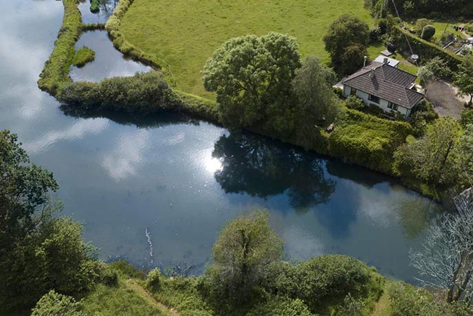 Cottage by Penpol creek in Cornwall