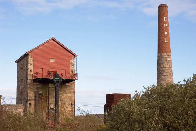 The engine house at East Pool Mine in Cornwall