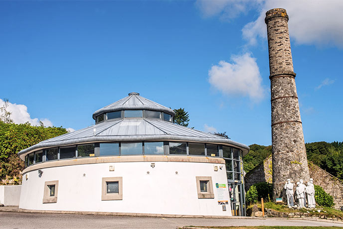 The circular museum at Wheal Martyn in Cornwall