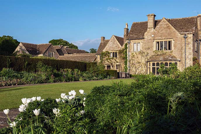 The beautiful Whatley Manor where The Dining Room resides