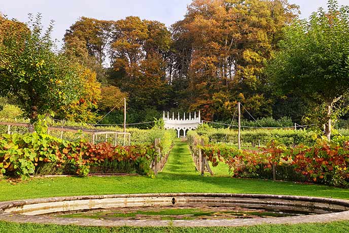 One of the many beautiful structures found within the magical Rococo Gardens in Painswick