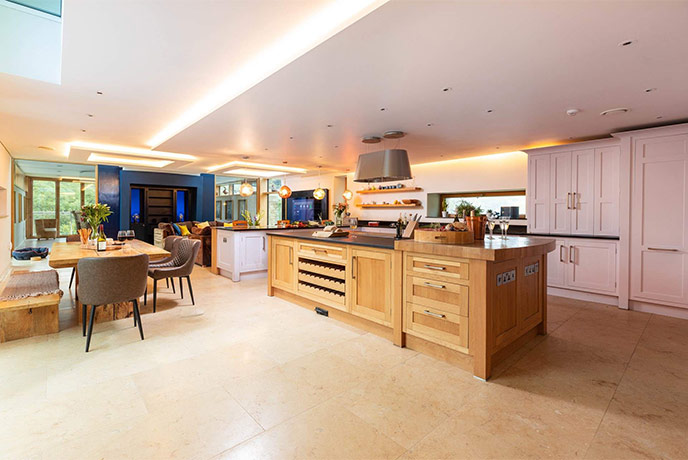 The state-of-the-art kitchen at Moonstone