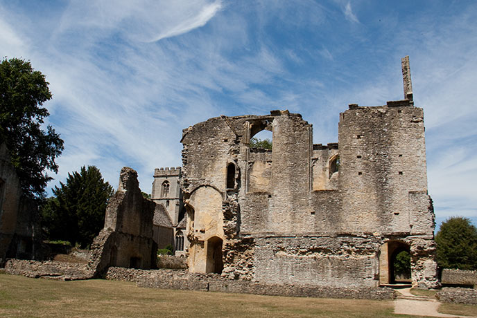 The eerie yet beautiful ruins at Minster Lovell in the Cotswolds