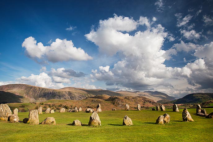 A stone circle in Cumbria