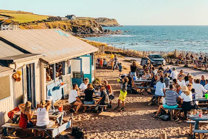 Beach cafés in Devon