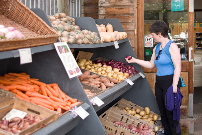 Enjoy some delicious local produce on your holiday at the nearby farm shop