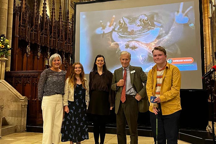 Classic Marketing team with Samuel Norris and the Trustee of Cornwall Wildlife Trust 