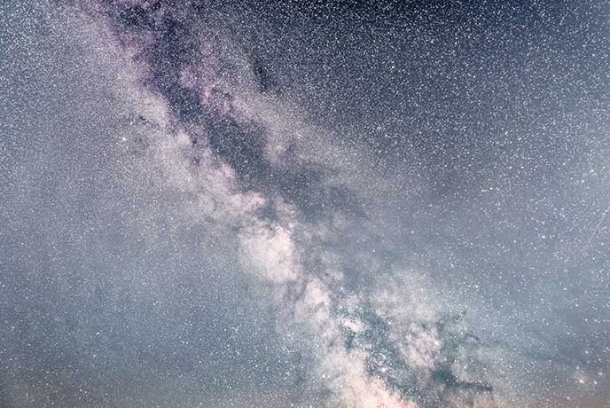 The Milky Way painting the sky