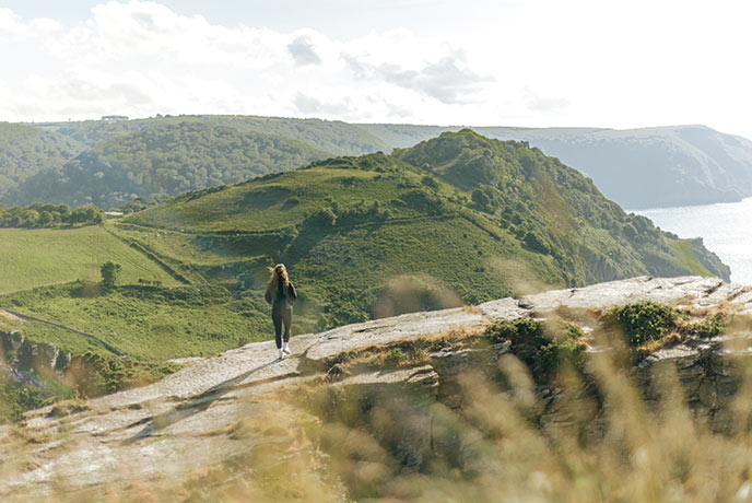 Valley of the Rocks walk in North Devon