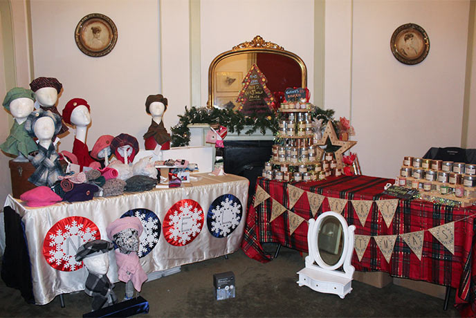 Stalls at the Northwood House Christmas Fair
