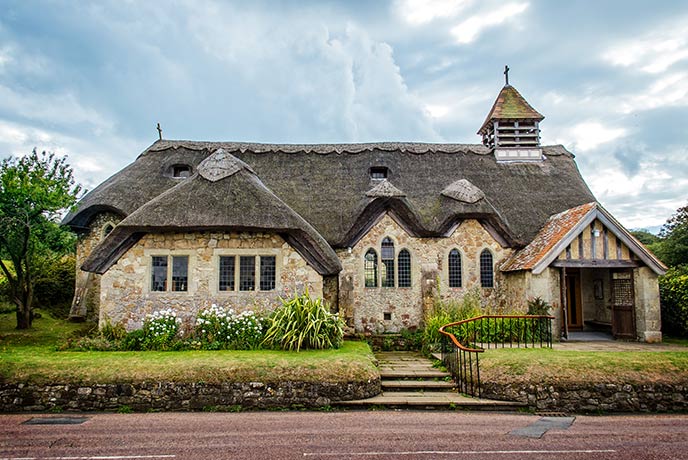 St Agnes Church, the only thatched church on the Isle of Wight