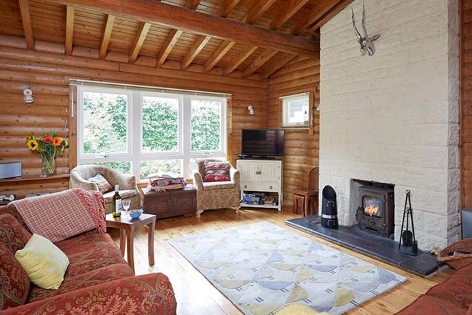 House of Logs sitting room