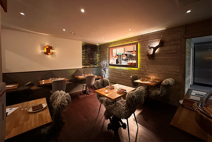 The cosy dining room at Lake Road Kitchen in the Lake District