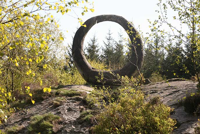 One of the many sculptures on display in Grizedale Forset in the Lake District