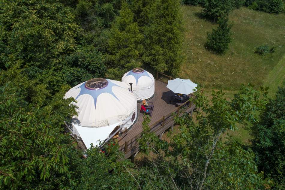 Go green and get closer to nature at this yurt in the heart of south Devon.