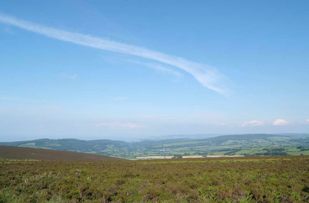 View from Dunkery Beacon over Porlock