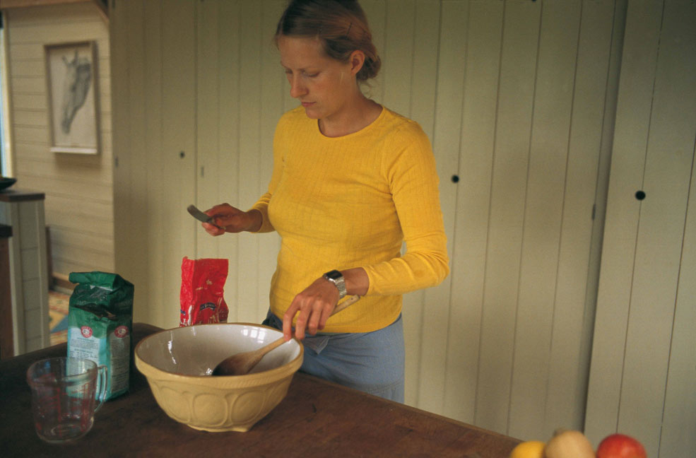 Making a cake