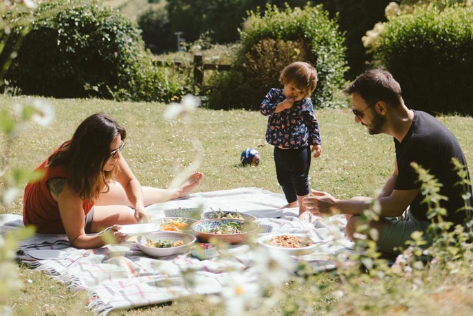 Picnic in the sun