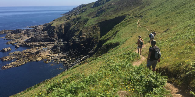 Walking the Cornish coast path