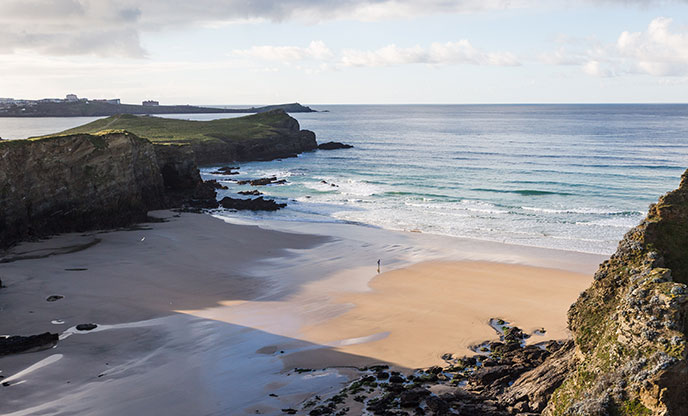 Winter beach