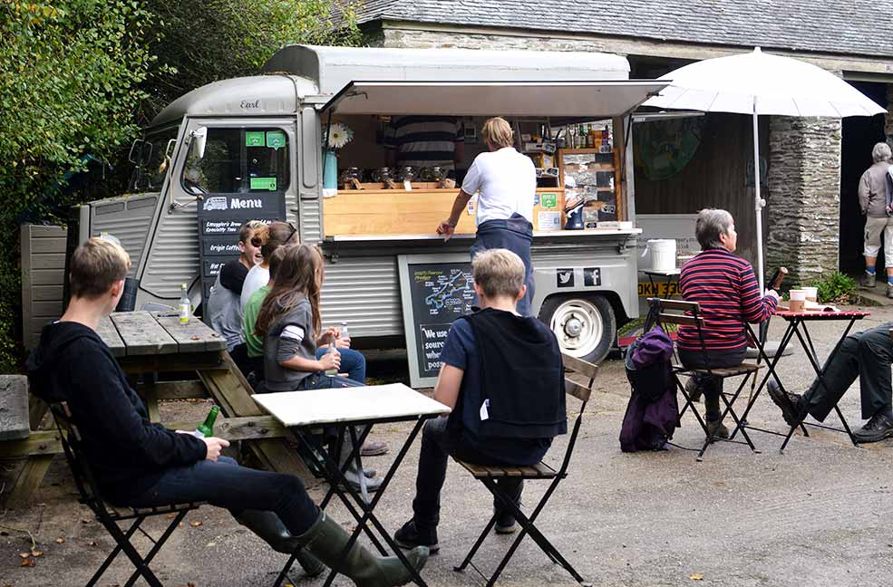 The Thirstea Co. van called Earl on a lovely visit to the Roseland in Cornwall.