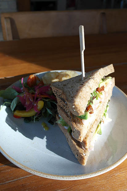 The excellent sandwiches stacked up at The Dell in Ryde.