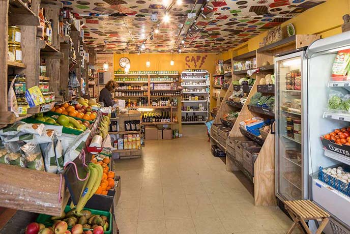 A quick pick at the inside of No 8 Farm shop in Bembridge. Filled to the rafters with fresh local produce.