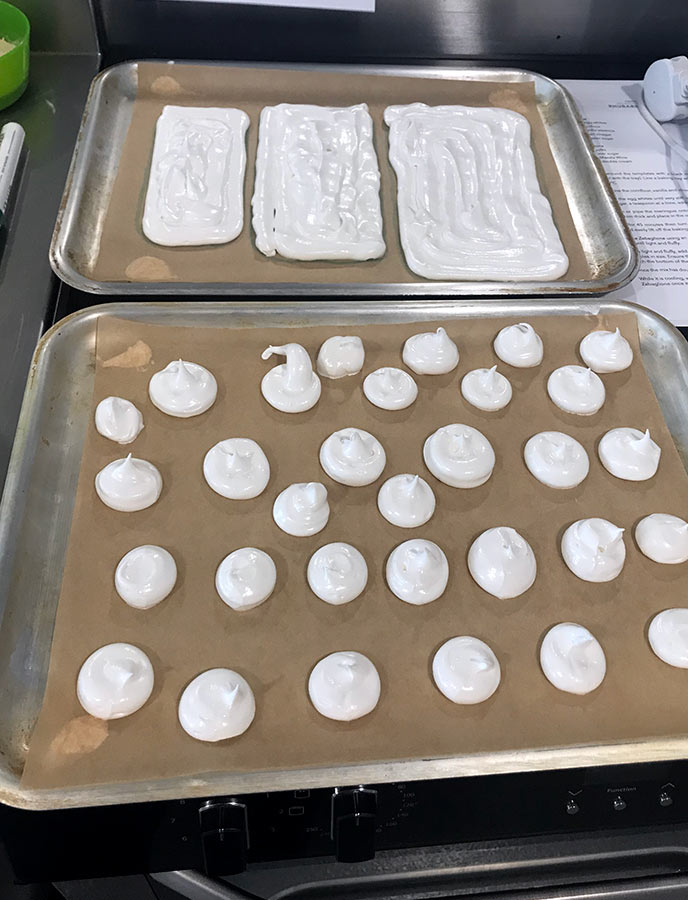 My meringue ready to go into the oven.