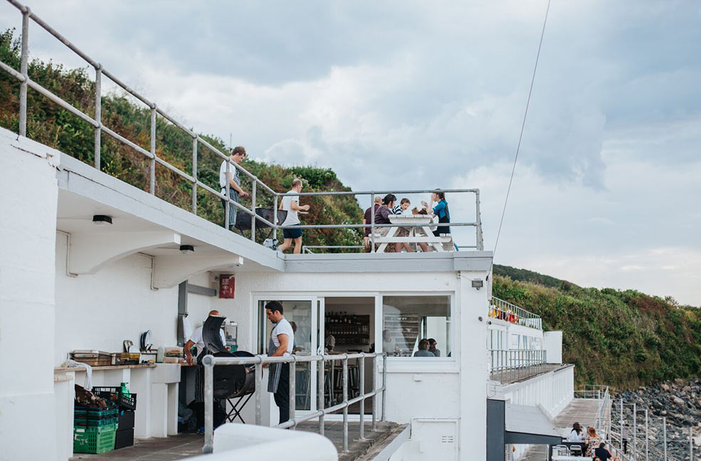 The new pop up grill from Woodfired Canteen is above Porthmeor West beach cafe in St Ives.