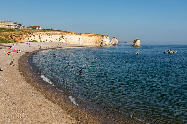 The beach at freshwater bay