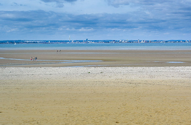 View from Ryde Beach to Portsmouth