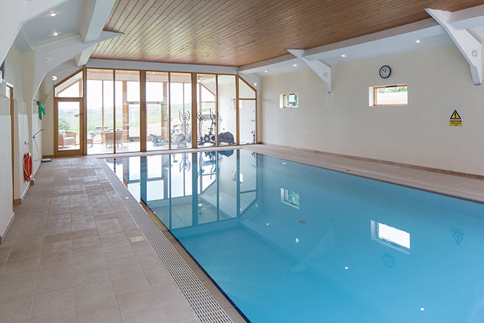 Aveton has a brilliant private pool attached to the holiday cottage. An easy answer to rainy days.