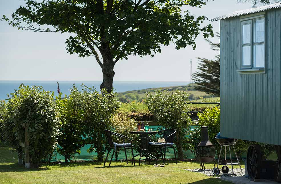 Glamping at its finest; Mr Blue Sky is a perfect example of our 'in the wild, but en suite' philosophy. We promise you'll be comfortable here.