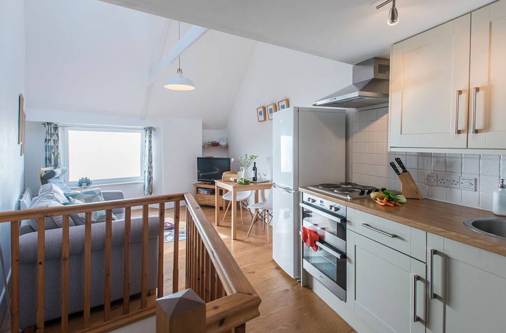 Cosy up with your other half in the simplistic interiors of the Nutshell, at the heart of Marazion.