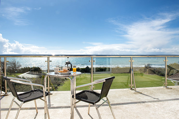 The balcony at Sundown is the ideal spot for morning coffee or an evening tipple.