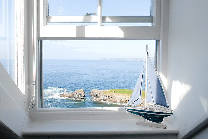 Anchorage benefits from beautiful views of the sea at Port Isaac.