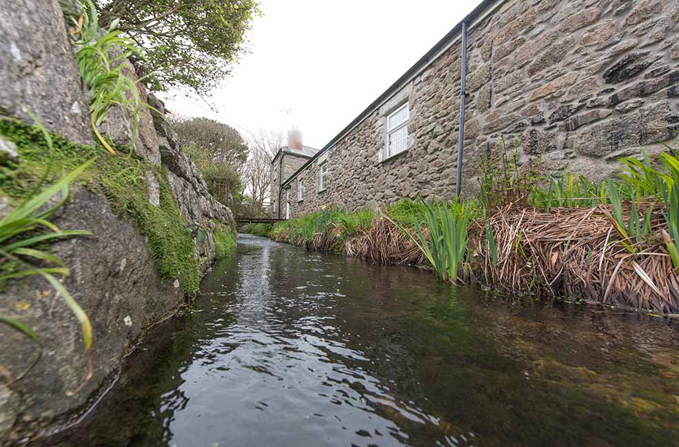 Enjoy your own personal stream at The Porthole in St Just, Cornwall.