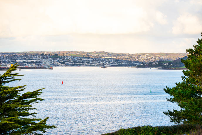 View from St Mawes to Falmouth
