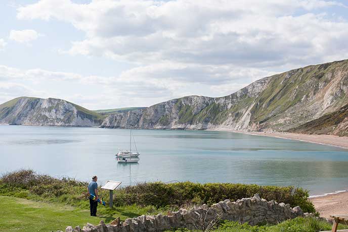 Beautiful views of the coast all the way along the South West Coast Path.