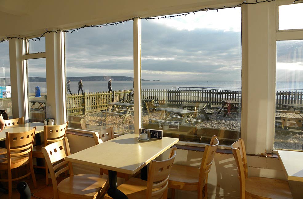 Needles Cafe sea view